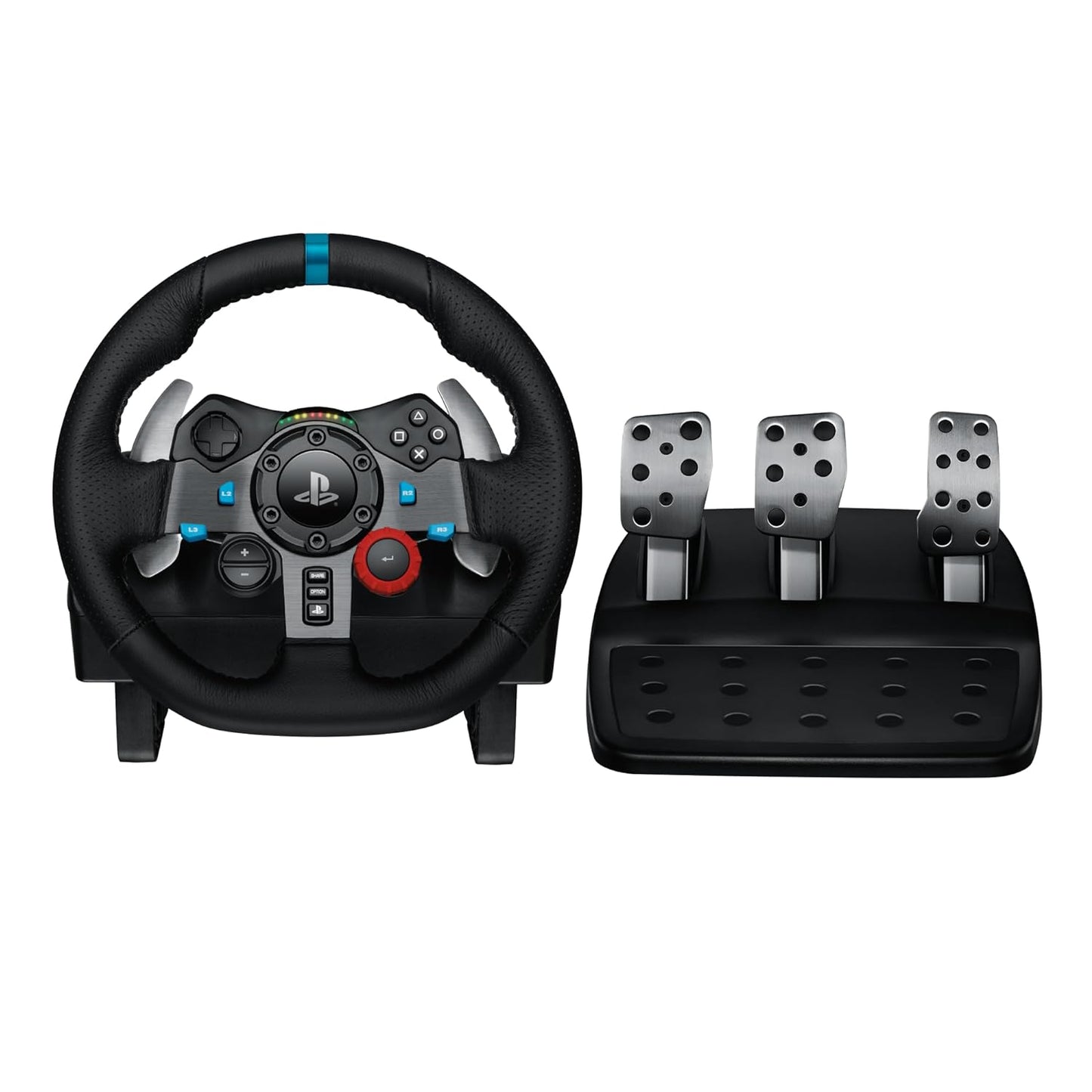 Gaming peripherals G29 Racing Wheel and Floor Pedals,Stainless Steel Paddle Shifters for PS, PC, Mac