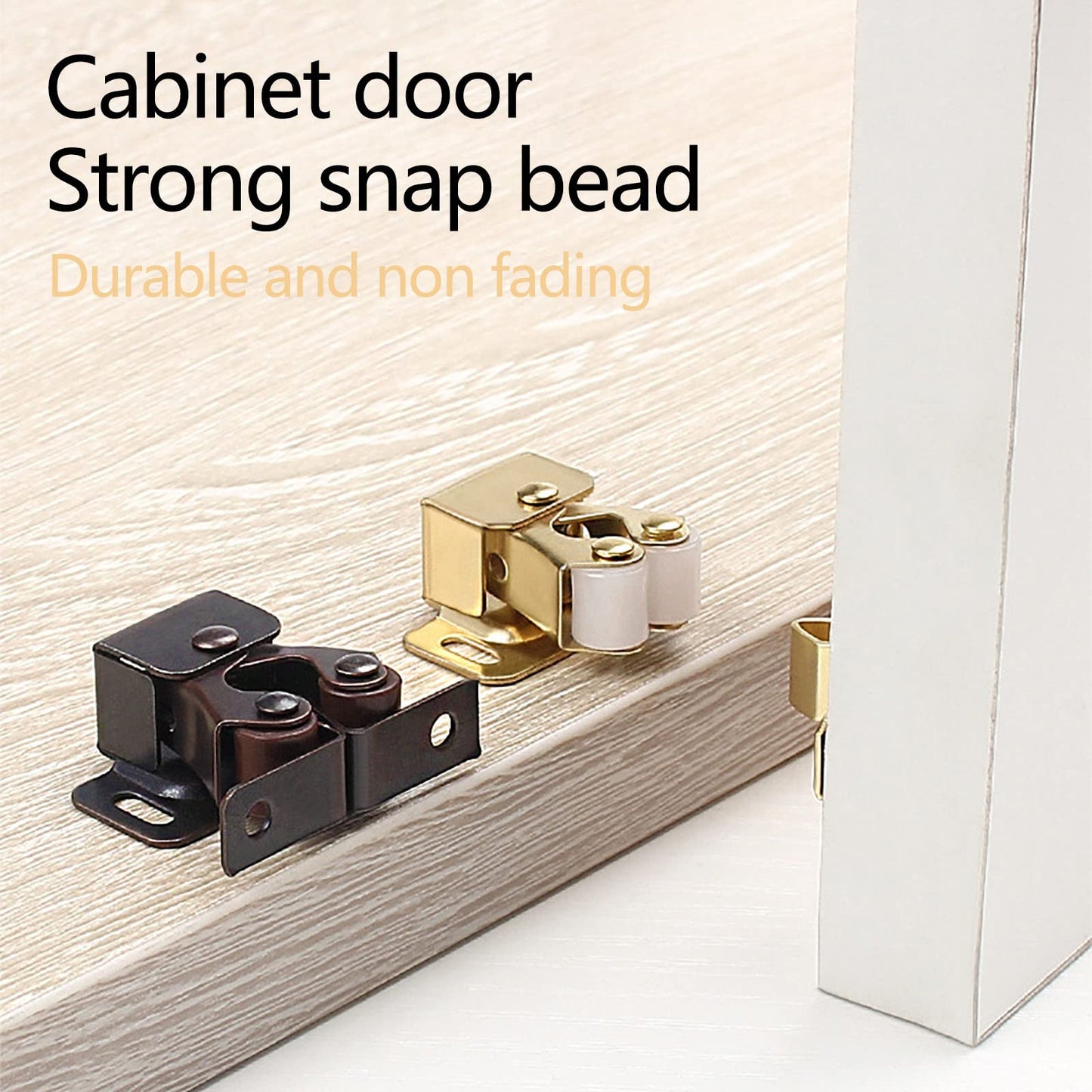 Home Kitchen Cabinet Door Hasp Wardrobe Closer(3 SET)